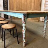 Fir draper table patina mint water