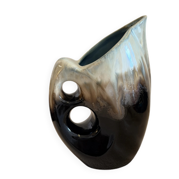 Mid-Century Modern "Forme Libre" Ceramic Pitcher Vase — 1960s