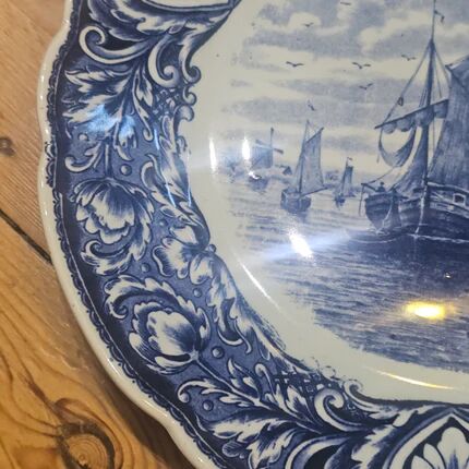 Decorative marine plate Delft - Petrus Regout