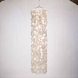 Large mother-of-pearl chandelier in the style of Verner Panton, 1980s.