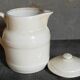 Covered pitcher in porcelain fire of Grigny XIXth stamped P.Precious