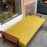 Scandinavian daybed sofa from the 60s Danish design convertible teak