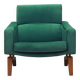 Green armchair, Danish design, 1970s, production: Denmark