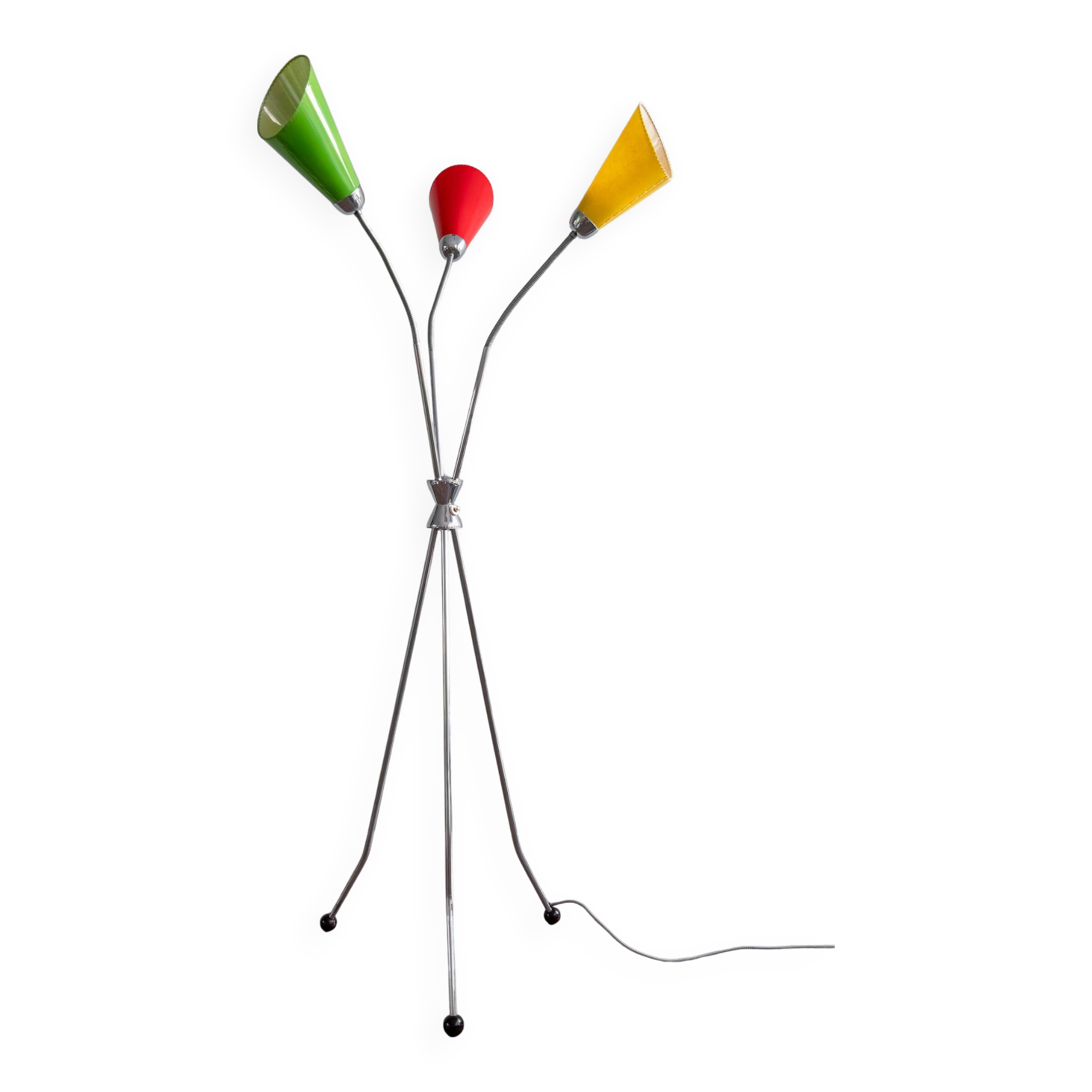 Vintage Czechoslovak Adjustable Floor Lamp By Lidokov, 1960s