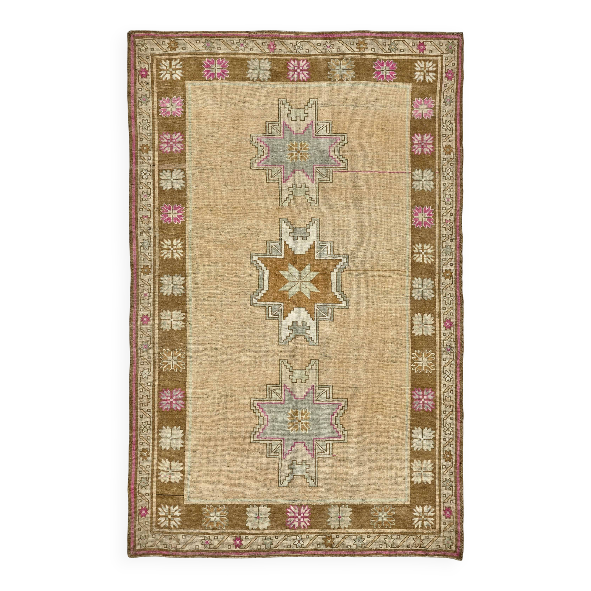 Turkish Vintage Anatolian Rug 167 cm x 262 cm