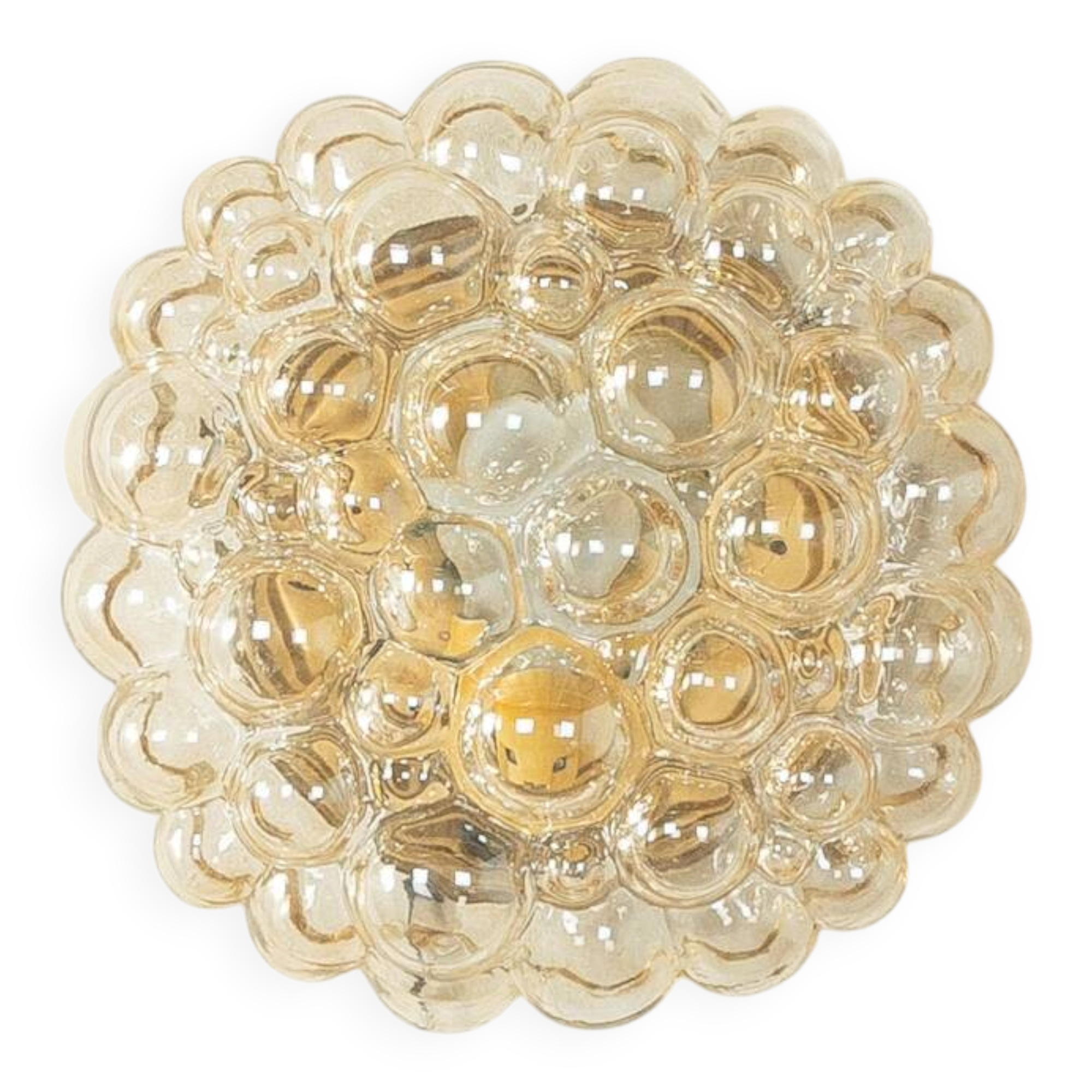 Space Age wall or ceiling lamp by Doria Leuchten, bubble glass, 1970s