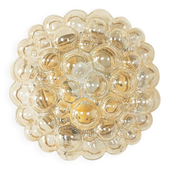 Space Age wall or ceiling lamp by Doria Leuchten, bubble glass, 1970s