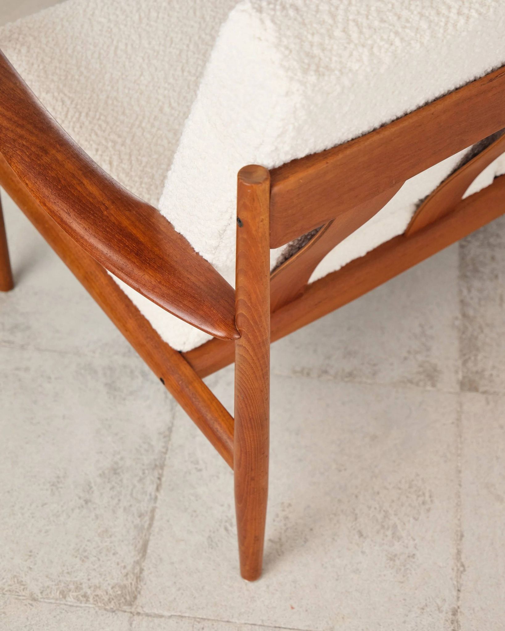 Three-seater sofa model 118 in teak by Grete Jalk, Denmark, 1950s.