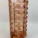 Large pink glass vase in Art Deco style