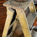 Old wooden painter's stepladder
