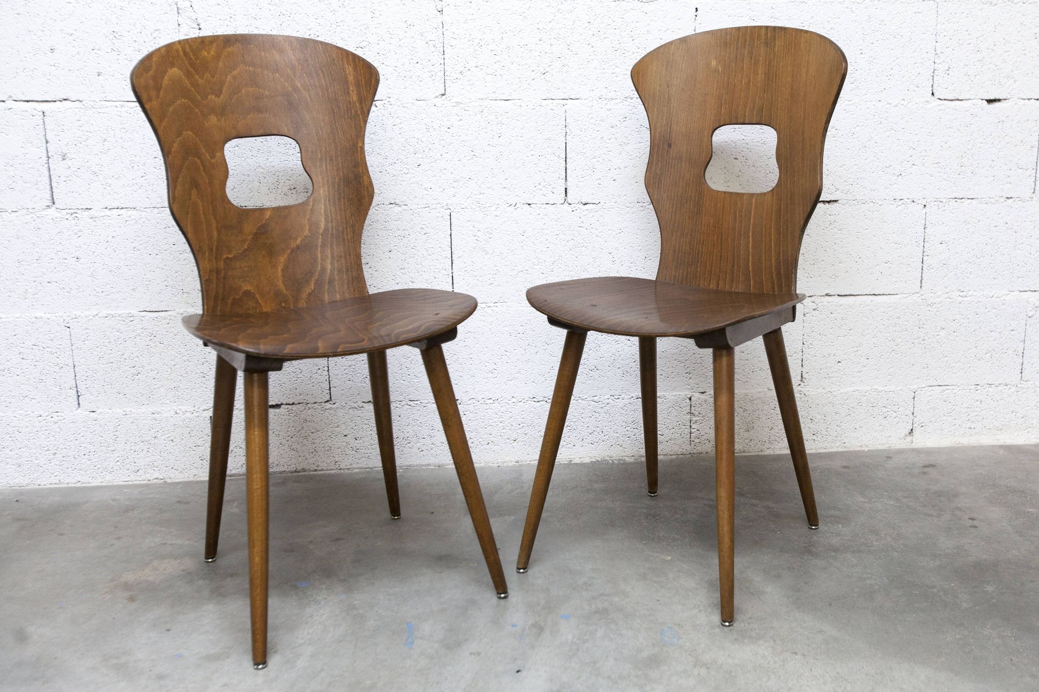 Pair of Baumann chairs model Gentiane 1960