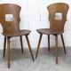 Paire de chaises Baumann modèle Gentiane 1960