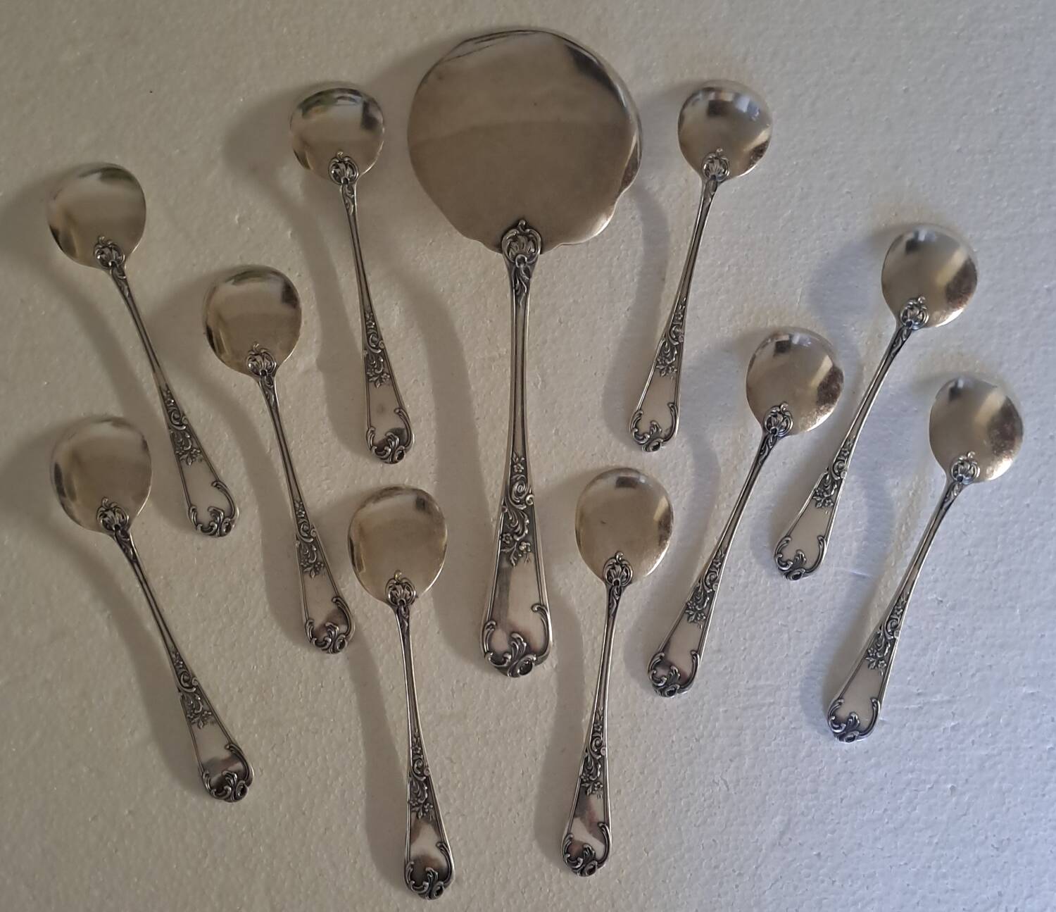 Silver-plated ice service La Mondiale