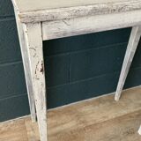 Side table in gray patinated oak