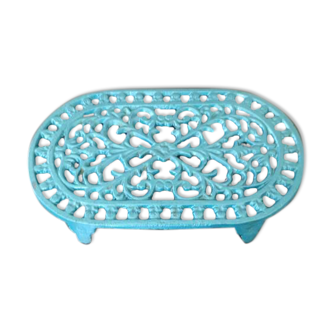Blue font flats