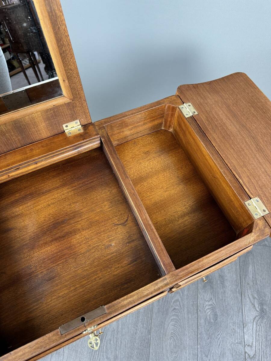 Marquetry Dressing Table, Louis XV Style, 20th Century