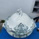 ANTIQUE ST AMAND EARTHENWARE SOUP TUREEN WITH LEBACQZ BOUCHARD FLORAL DECORATION