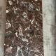 Table basse années 70 en marbre Breccia et Chrome