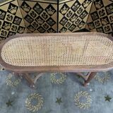 Louis XVI piano bench in cannage