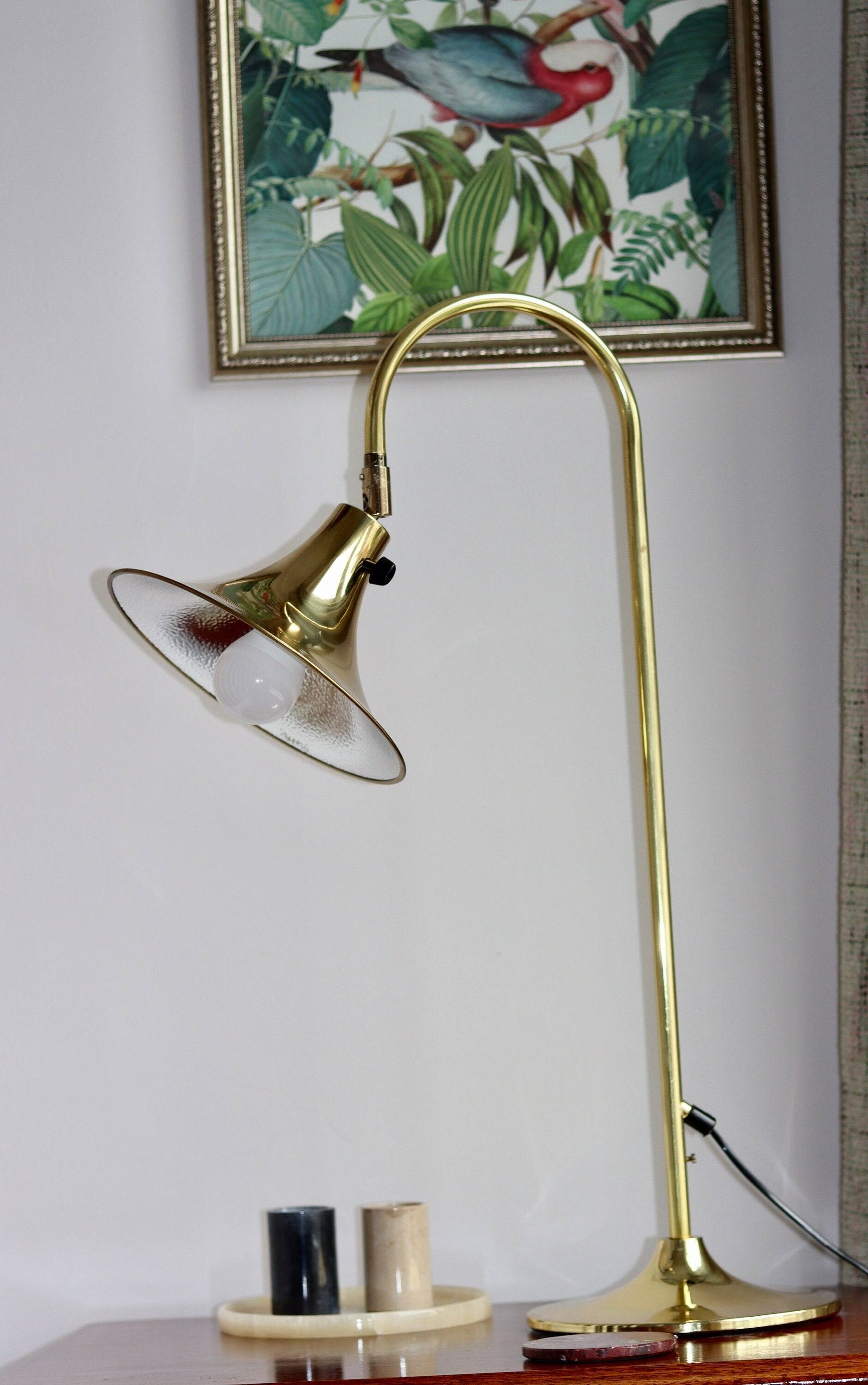 Table lamp in brass designed by Börje Claes for Norlett Elit. Approximately 1960s, Sweden.