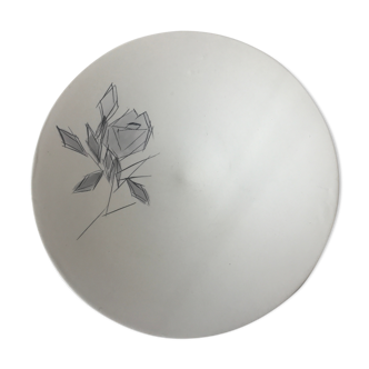 White ceramic dish 1960