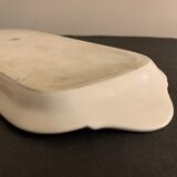 Chocolate cake dish Raynaud Limoges floral decoration