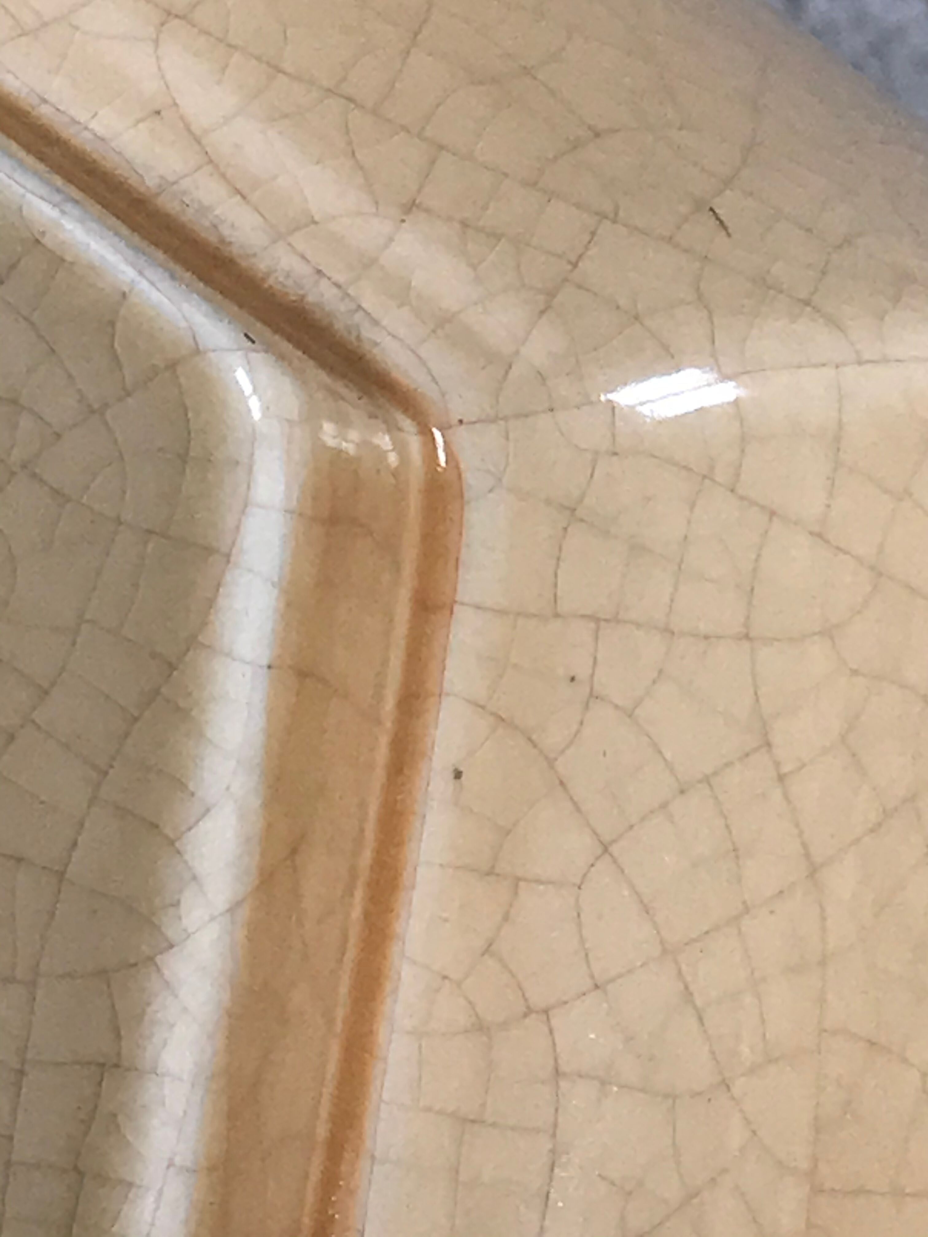 Vintage cracked ceramic lamp base