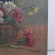 Floral oil painting on panel 1920