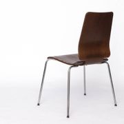 Chaise Gilbert IKEA – Chaise de salle à manger empilable vintage des années 1990, contreplaqué de teck