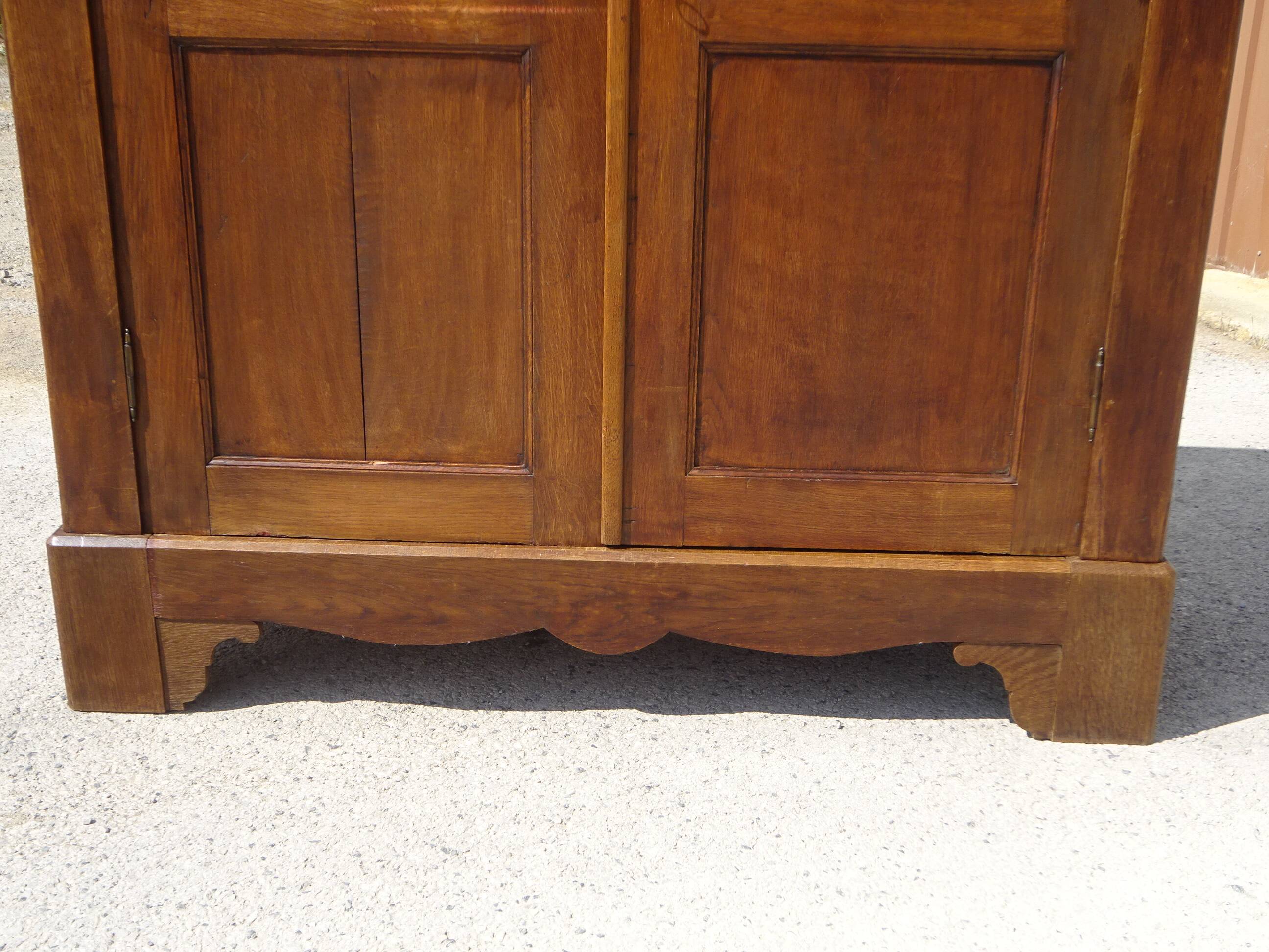 Large Parisian wardrobe in solid oak