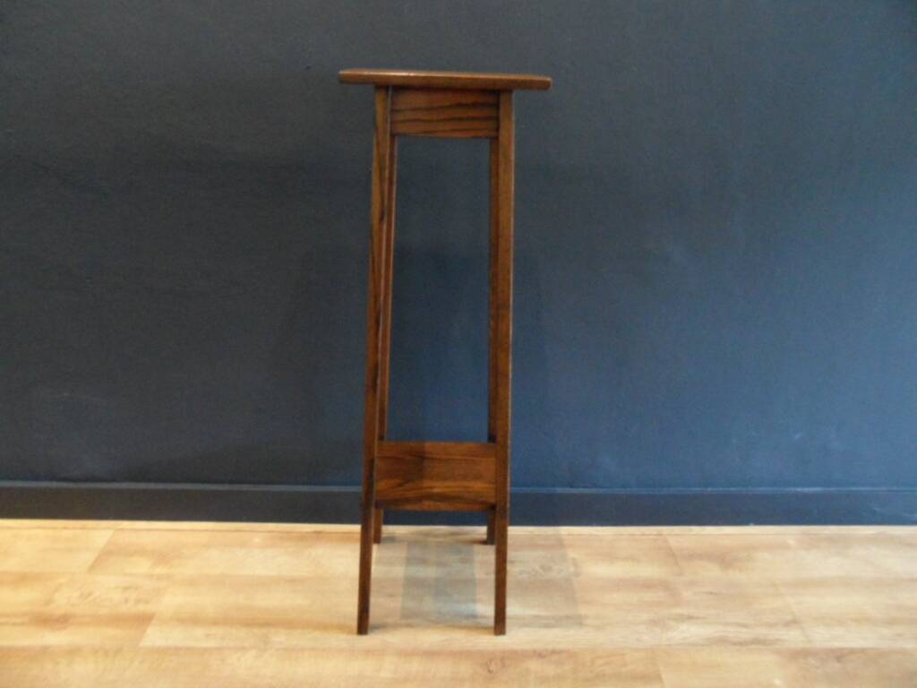 Antique oak plant table