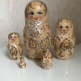 Set of wooden dolls