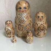 Set of wooden dolls
