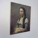 Fred Neumann After Jean Baptiste Camille Corot, The Woman with the Pearl, 1980s, Oil on Canvas