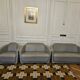 Canapé 3 places, 2 places et un fauteuil en cuir gris Calia Italia