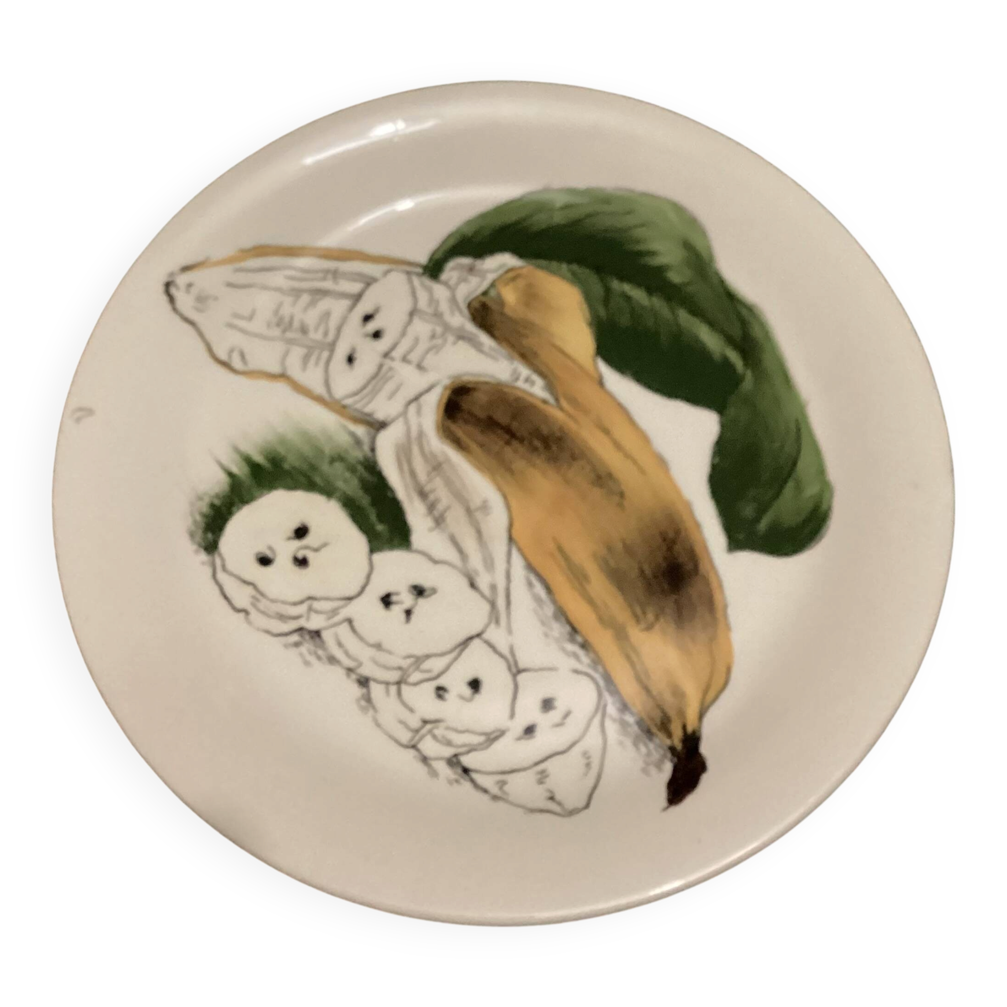 Dessert Plate from thé Sun-kissed Range by Clarice Cliff, signed.