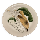 Dessert Plate from thé Sun-kissed Range by Clarice Cliff, signed.