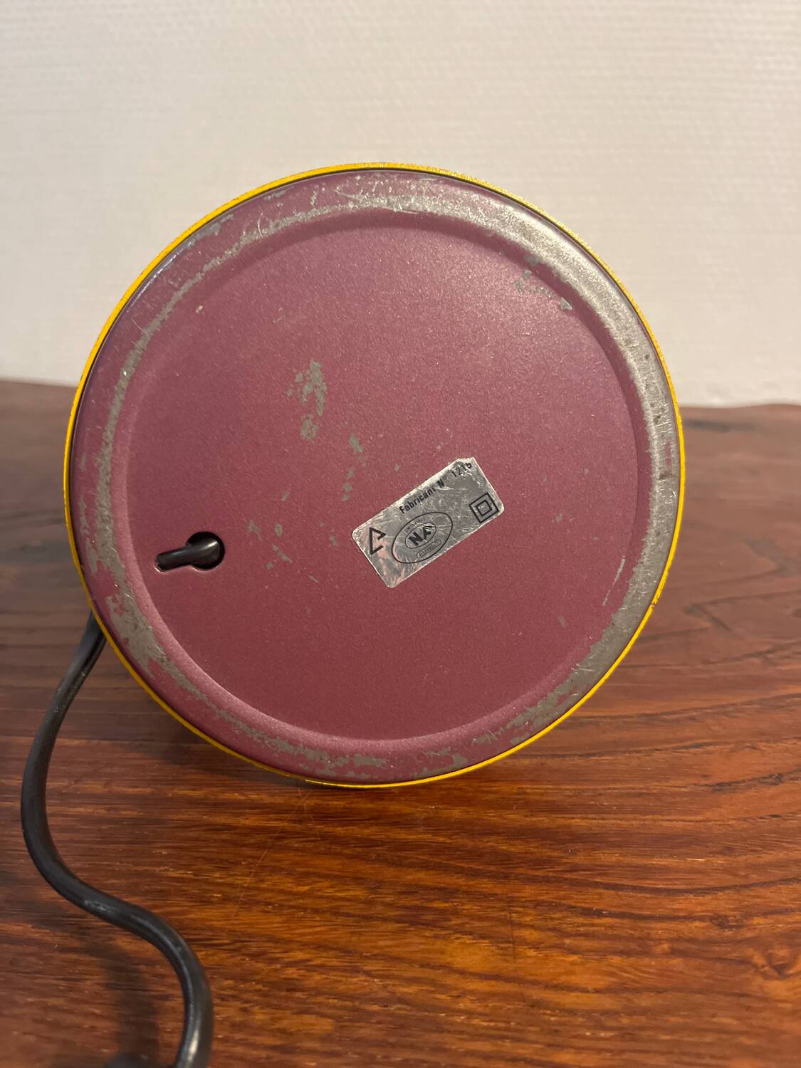 Semi-articulated metal lamp from the 80s