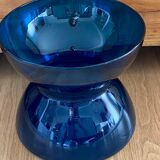 Vase diabolo en verre bleu XL Anne Nilsson pour Ikea