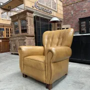 1950s leather armchair