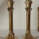 Paire de pieds de lampe en bronze XXème