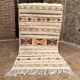 Unique and medium sized Berber rug, gray rug, Moroccan kilim.