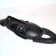 African mask in ebony wood - bearded head sculpture ethnic africa 20.5 x 6.5