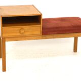 Teak telephone bench, Sweden, 1960