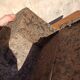 Set of 3 old cardboard suitcases