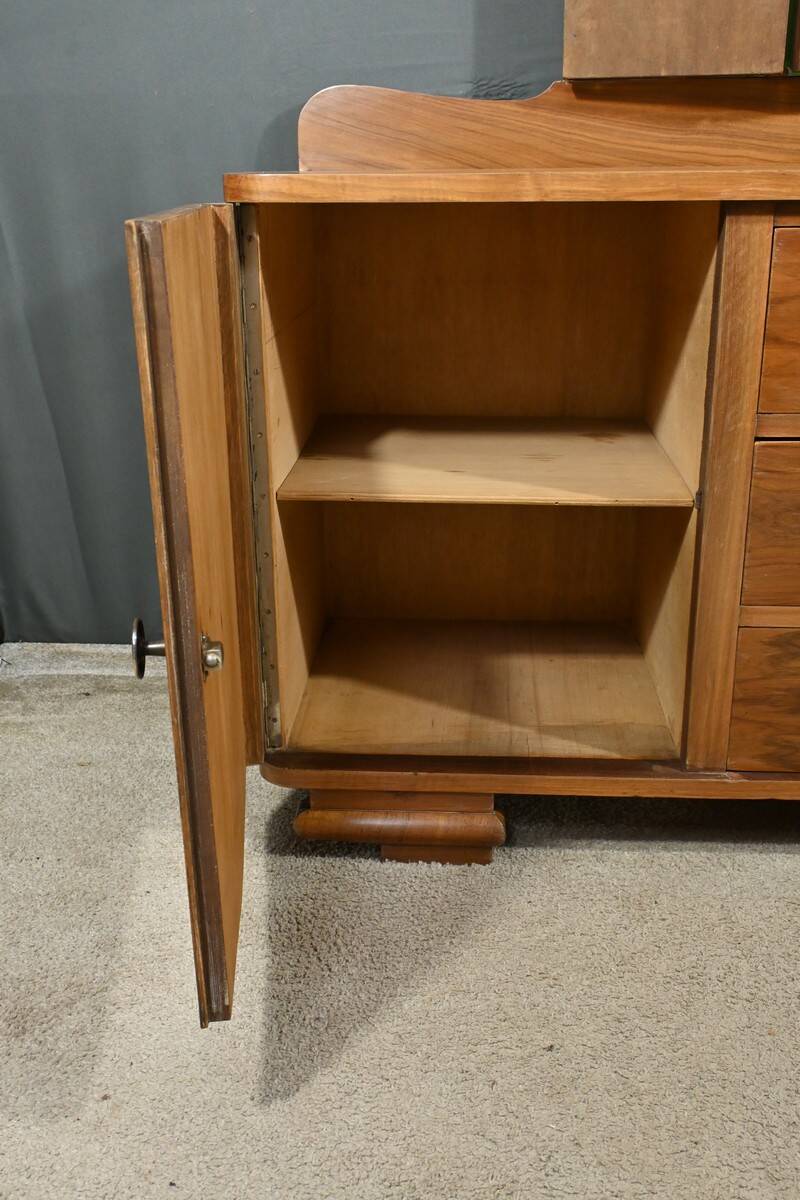 Walnut Veneer Hairdresser, Art Deco - 1930