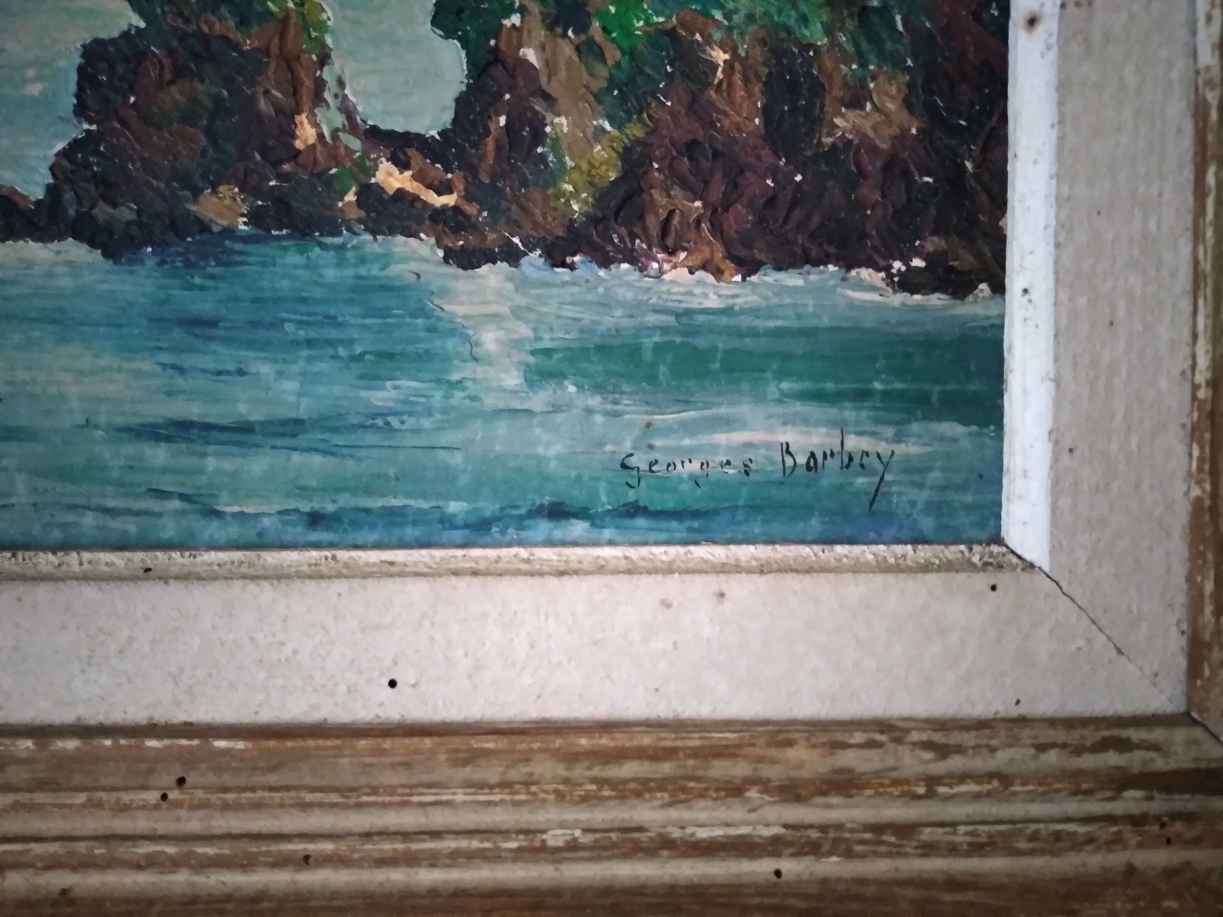 Tableau peinture marine G.Barbey