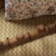 Coat rack vintage wood bamboo four hooks