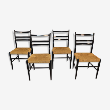 Series of 4 vintage chairs model "gracell" by yngve ekstrom for gemla 1960