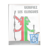 Affiche vintage INRS 1982
